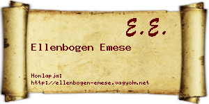 Ellenbogen Emese névjegykártya
